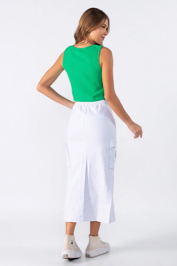 Blusa regata em alfaiataria