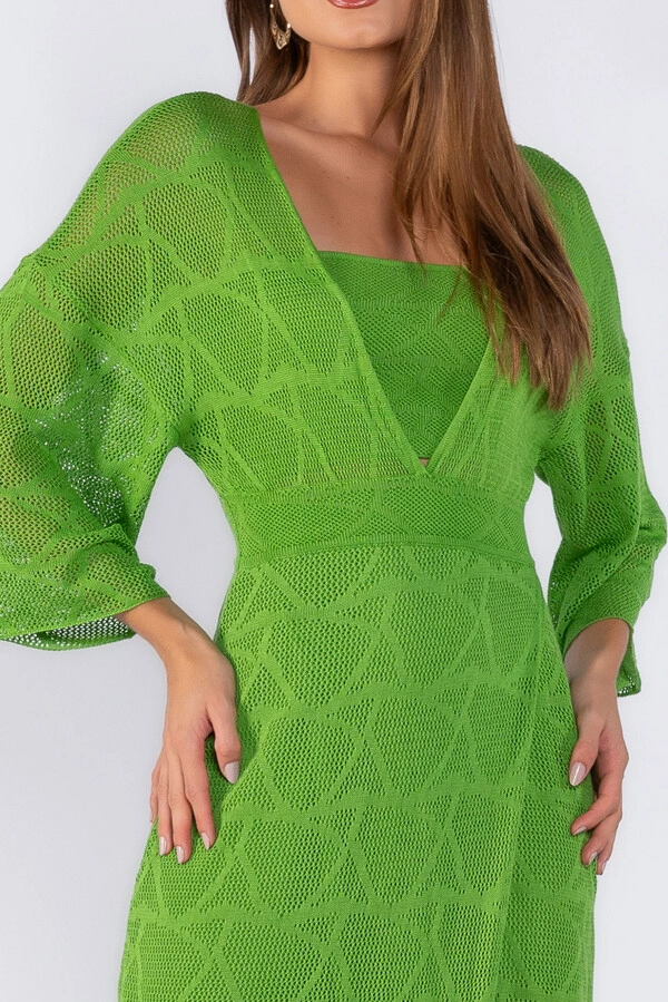 Vestido tricot com top