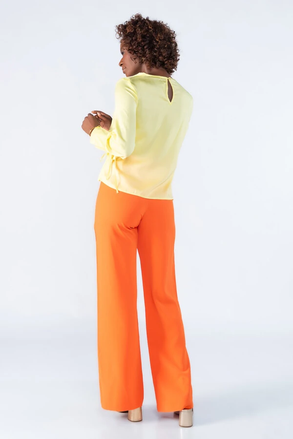Blusa poliester transpassada