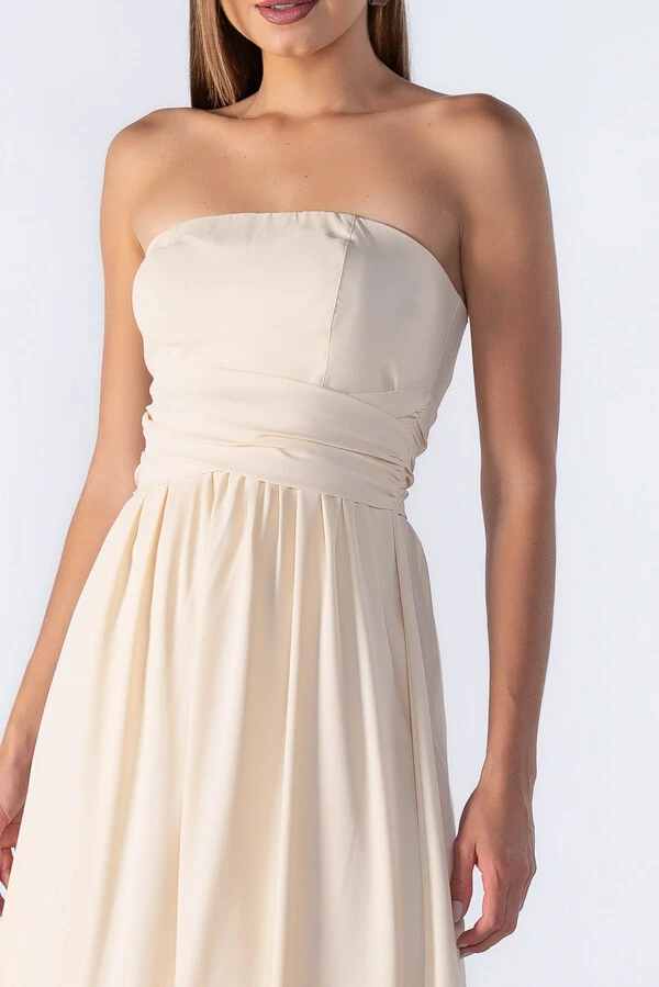 Vestido longo tomara que caia