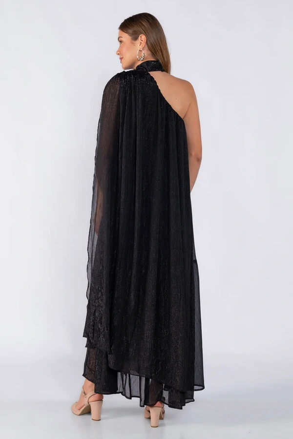 Vestido longo lurex