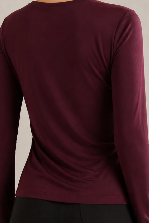 Blusa franzida frontal