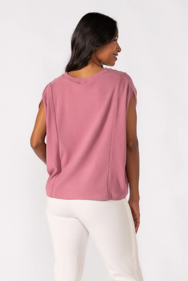 Blusa oversized decote em v