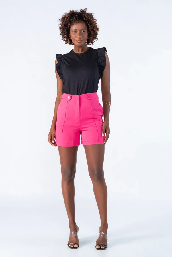 Blusa em algodao muscle babado