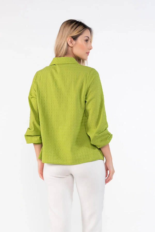 Blusa em algodao manga longa