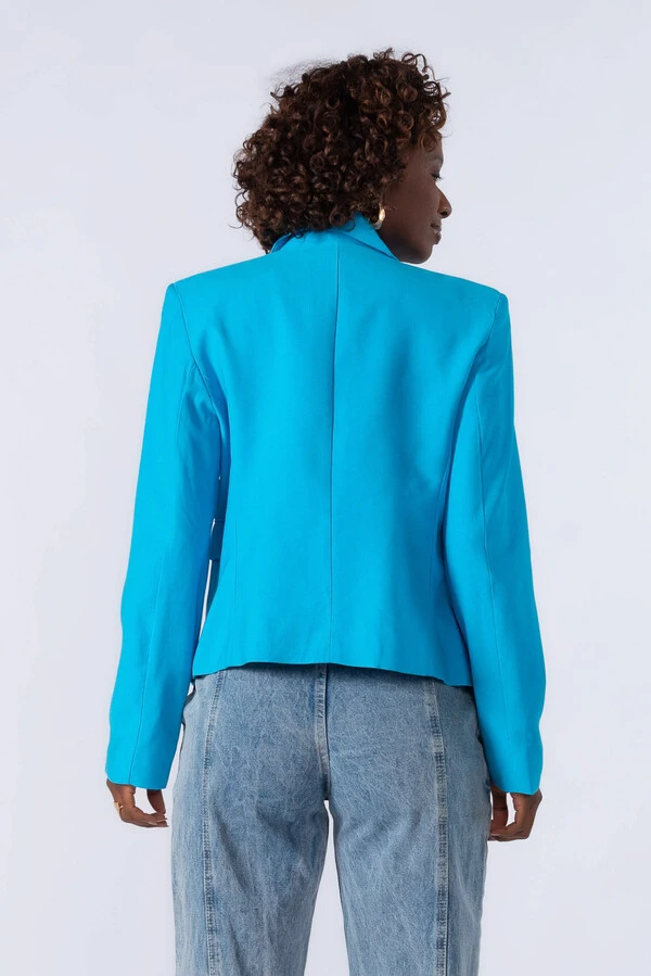 Blazer em viscose com botoes