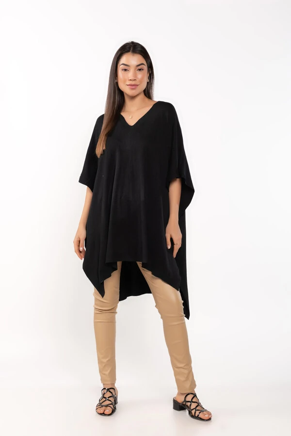 Poncho em viscose