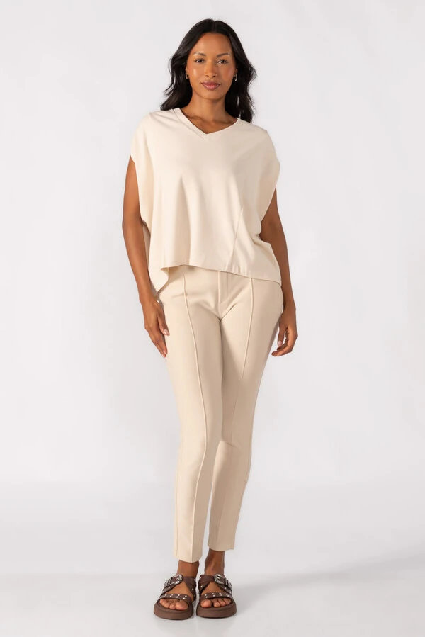 Blusa oversized decote em v