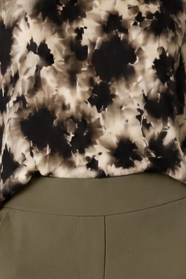 Blusa malha estampada tie dye