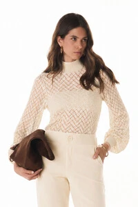 Blusa Crochet Bunny