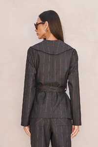 Blazer Alfaiataria Check
