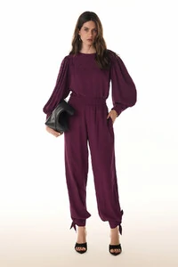 Calça Poa Rayon Jacquard