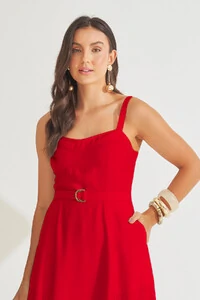 Vestido Pespontos Lilly