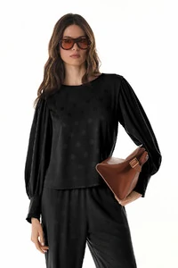 Blusa Poa Rayon Jacquard