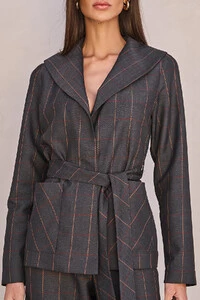 Blazer Alfaiataria Check