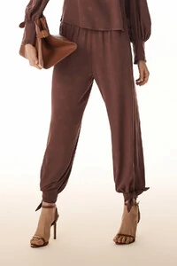 Calça Poa Rayon Jacquard