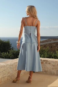 Regata Peplum Risca de Giz