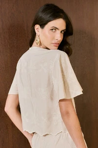 Blusa Bordada Fleur