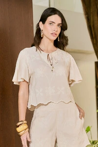 Blusa Bordada Fleur