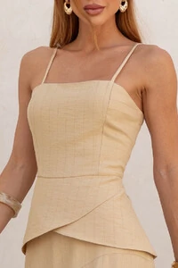 Regata Peplum Risca de Giz