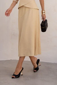 Saia Midi Risca de Giz