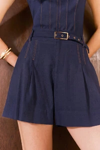Shorts Pespontos Linen Chiara