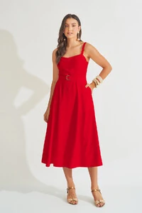 Vestido Pespontos Lilly