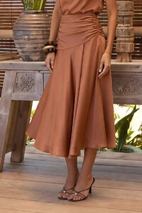 Saia Malha Jersey Pepita