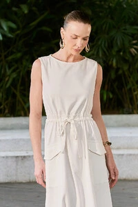 Vestido Selene Linen Elegance