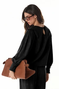 Blusa Poa Rayon Jacquard