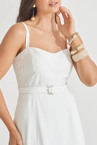 Vestido Pespontos Lilly