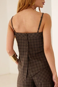 Regata Alça Xadrez Mayfair