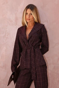 Blazer Alfaiataria Check