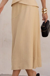 Saia Midi Risca de Giz