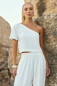 Blusa Um Ombro Celine