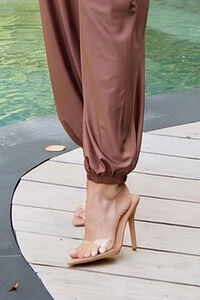 Calça Ballon Malha Jersey Pepita