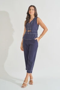 Calça Pespontos Elisa