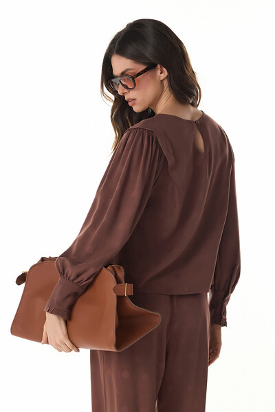 FotoBlusa Poa Rayon Jacquard