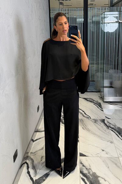 Foto Conjunto Blusa Cape Garden e Pantalona Basic Elisa
