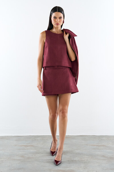 Foto Short Saia Cherie Suede