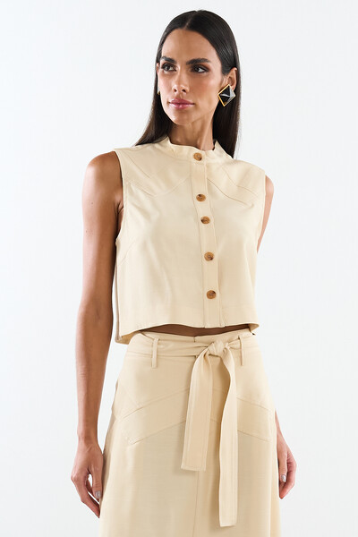 Foto Blusa Button Aura Touch