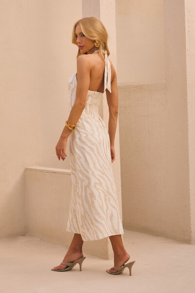 FotoVestido Linen Jacquard