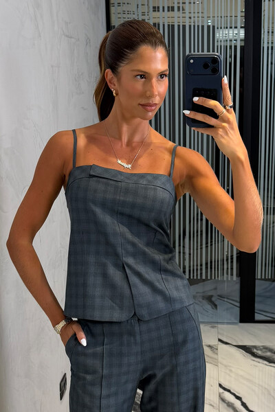 Foto Regata Alça Xadrez Mayfair