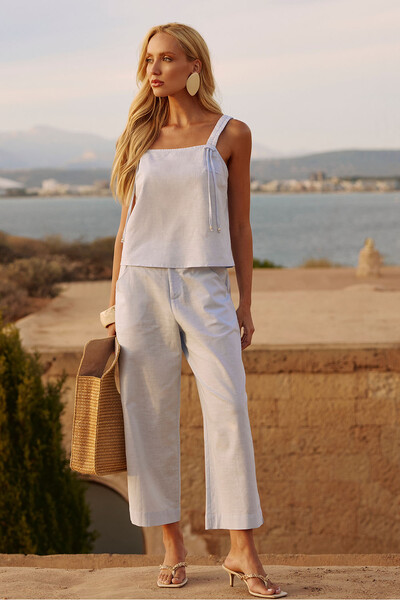 Foto Calça Drape Bambu
