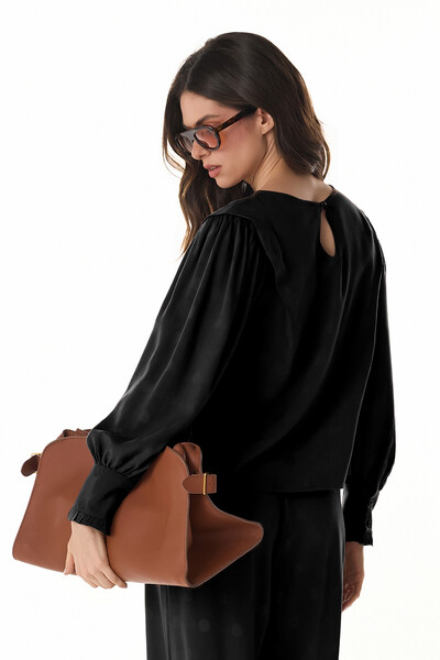 FotoBlusa Poa Rayon Jacquard