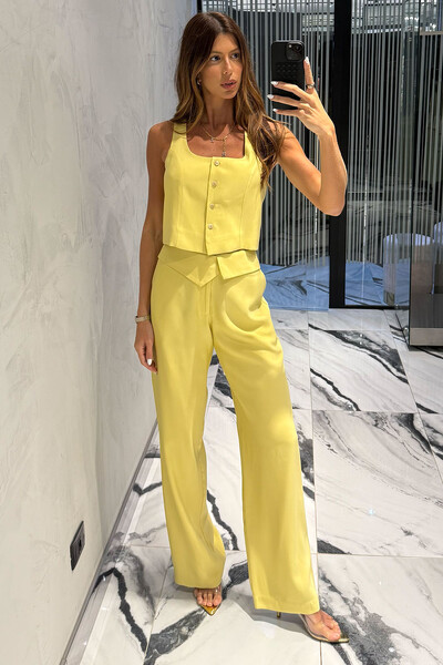 Conjunto Regata Botões e Pantalona Pala Lilly