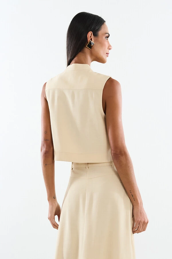 Blusa Button Aura Touch