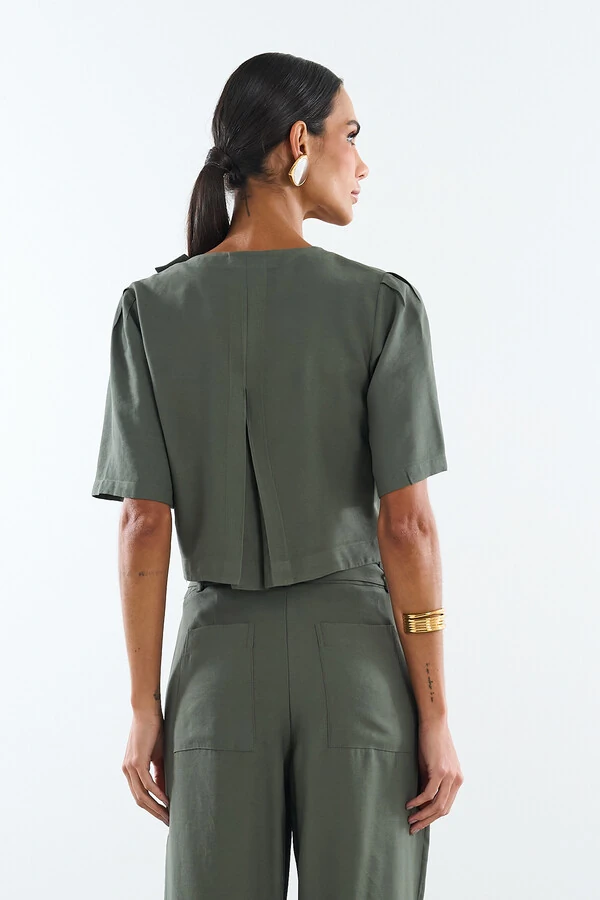 Blusa Button Sensorial