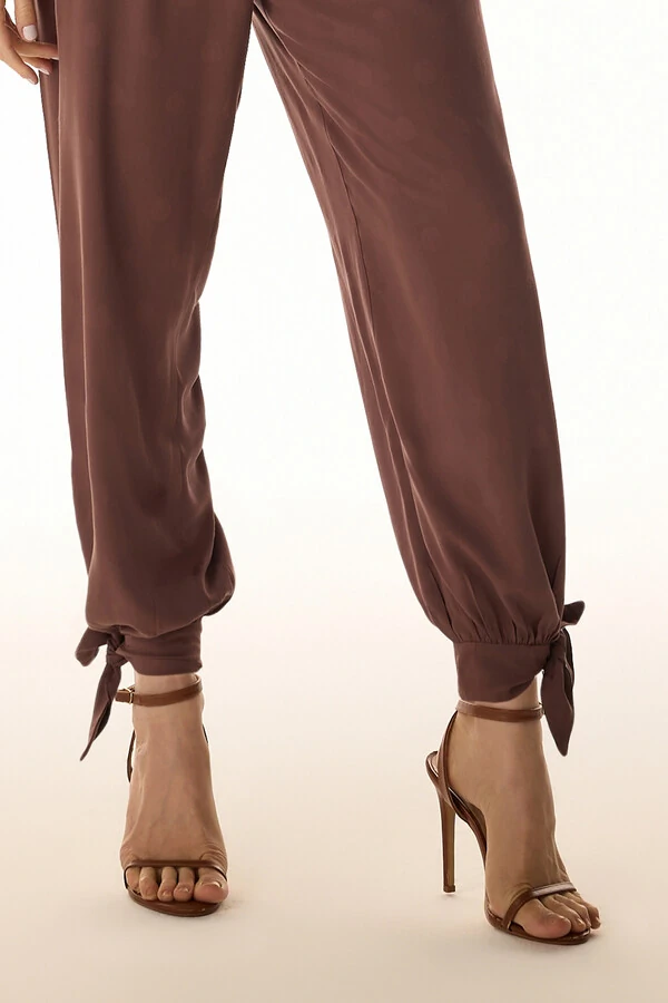 Calça Poa Rayon Jacquard