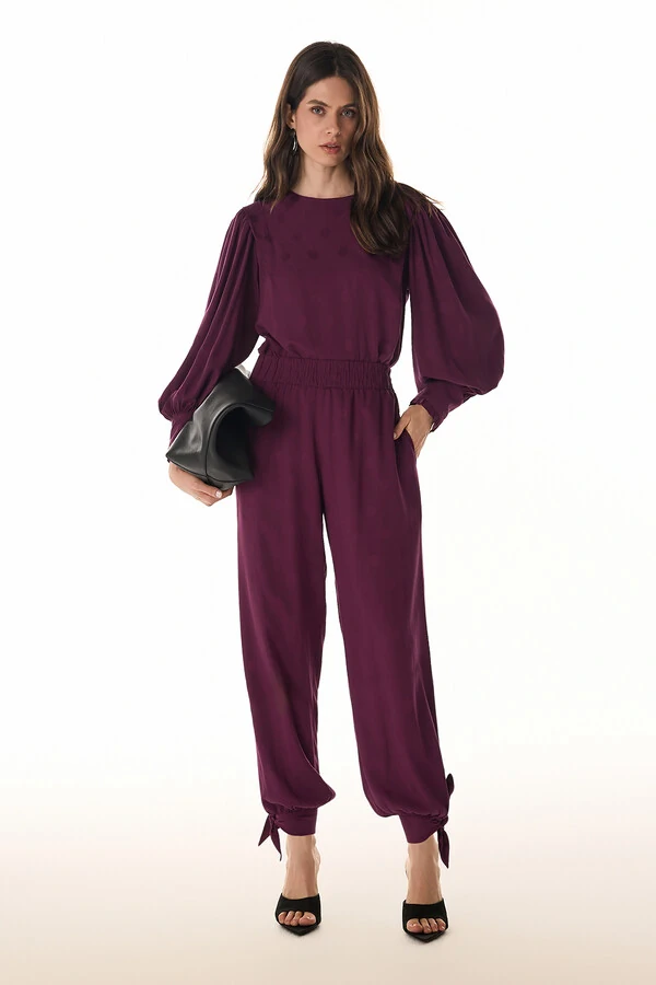 Blusa Poa Rayon Jacquard